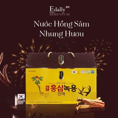 Nước hồng sâm nhung hươu Edally - Hwa Pyung Sam 6 Years Old Korea Red Ginseng Antilers Liquid